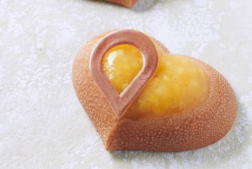 ricetta entremets Gold'n'Love san valentino