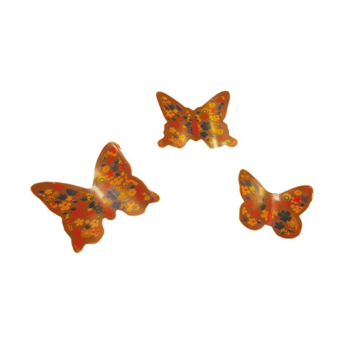 decorazioni farfalle fiorite 3 modelli di chocolatree