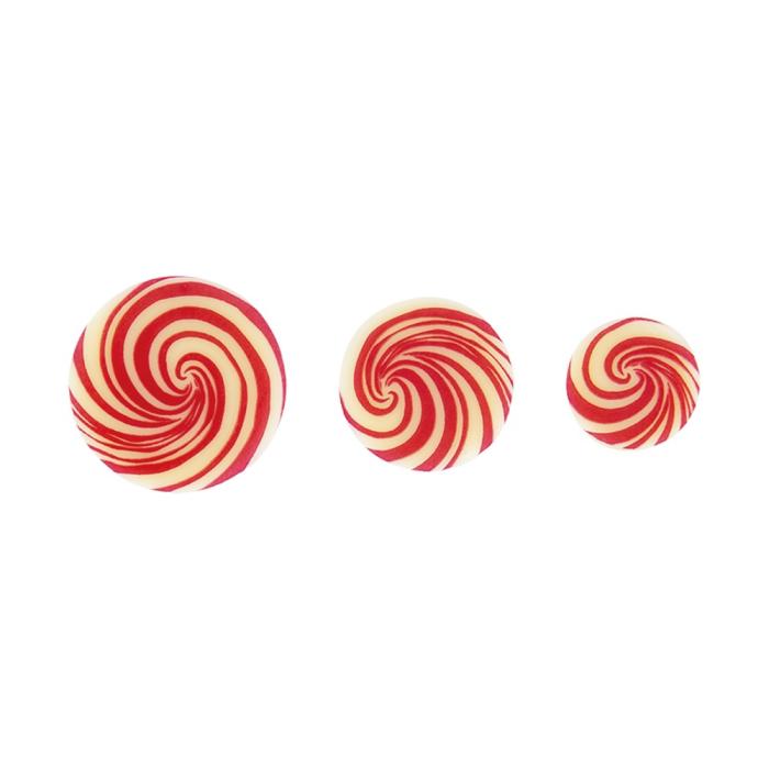 decorazioni cerchio spirale rosso 3 dimensioni di chocolatree