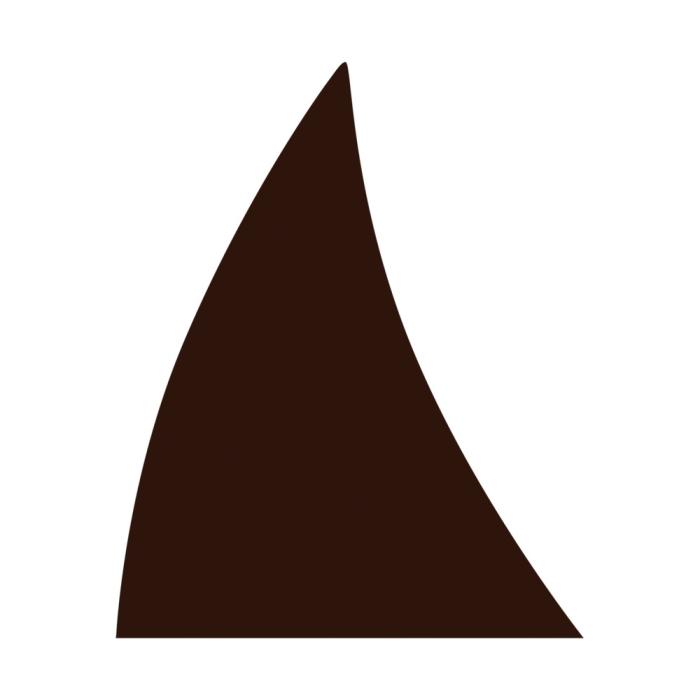 decorazioni pinna in puro cioccolato fondente di chocolatree