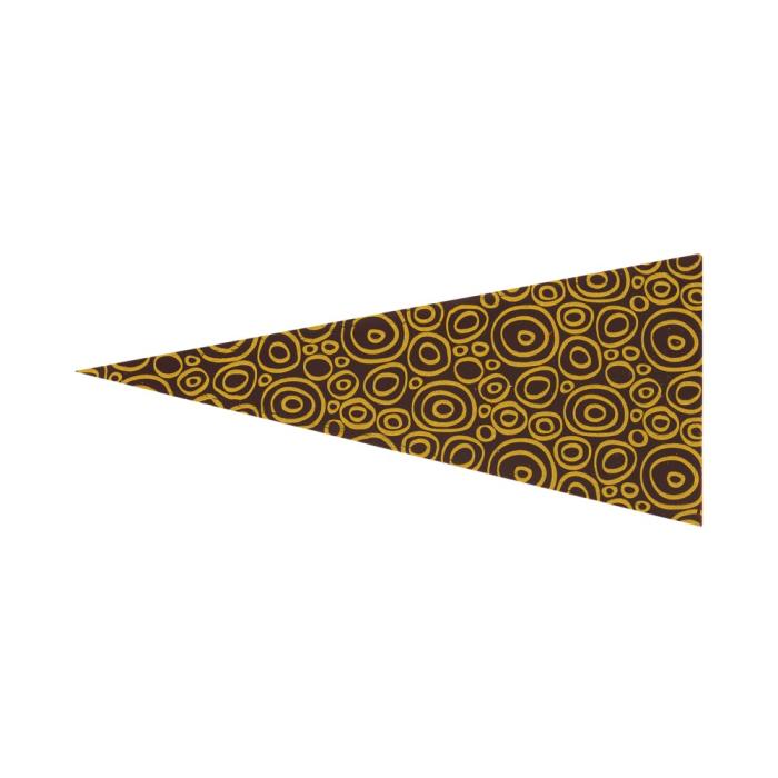 decorazioni triangolo cerchi gialli di chocolatree