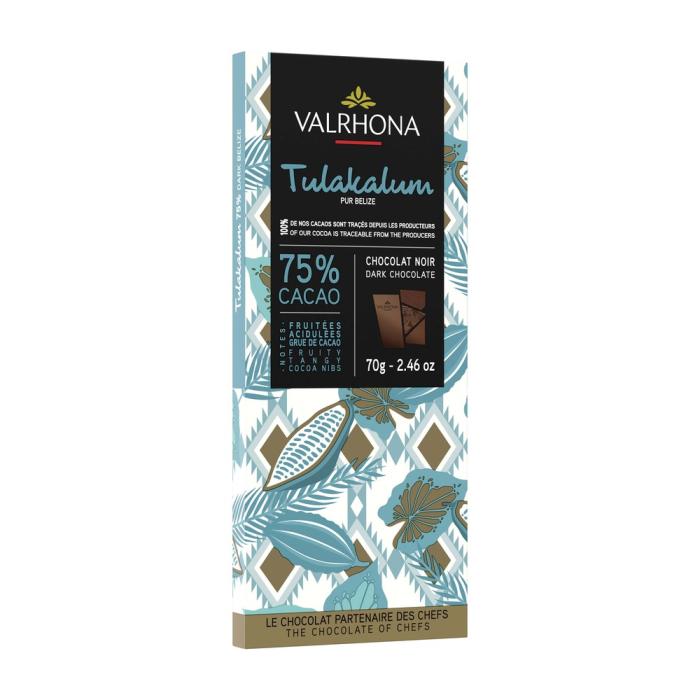 tavoletta di cioccolato fondente tulakalum 75 di valrhona