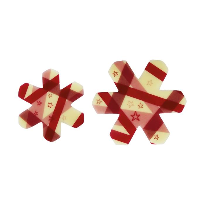 decorazioni fiocchi rossi 2 dimensioni di chocolatree