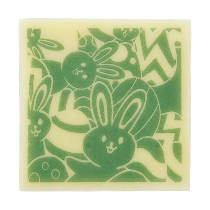 decorazioni quadrate coniglietto pasquale verde di chocolatree
