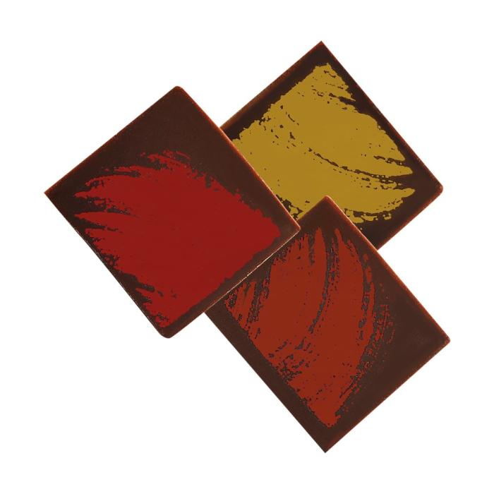 decorazioni quadrato colorato 3 modelli di chocolatree